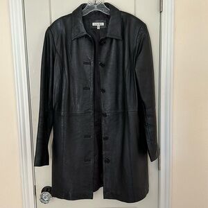 Women’s lamb leather trench coat